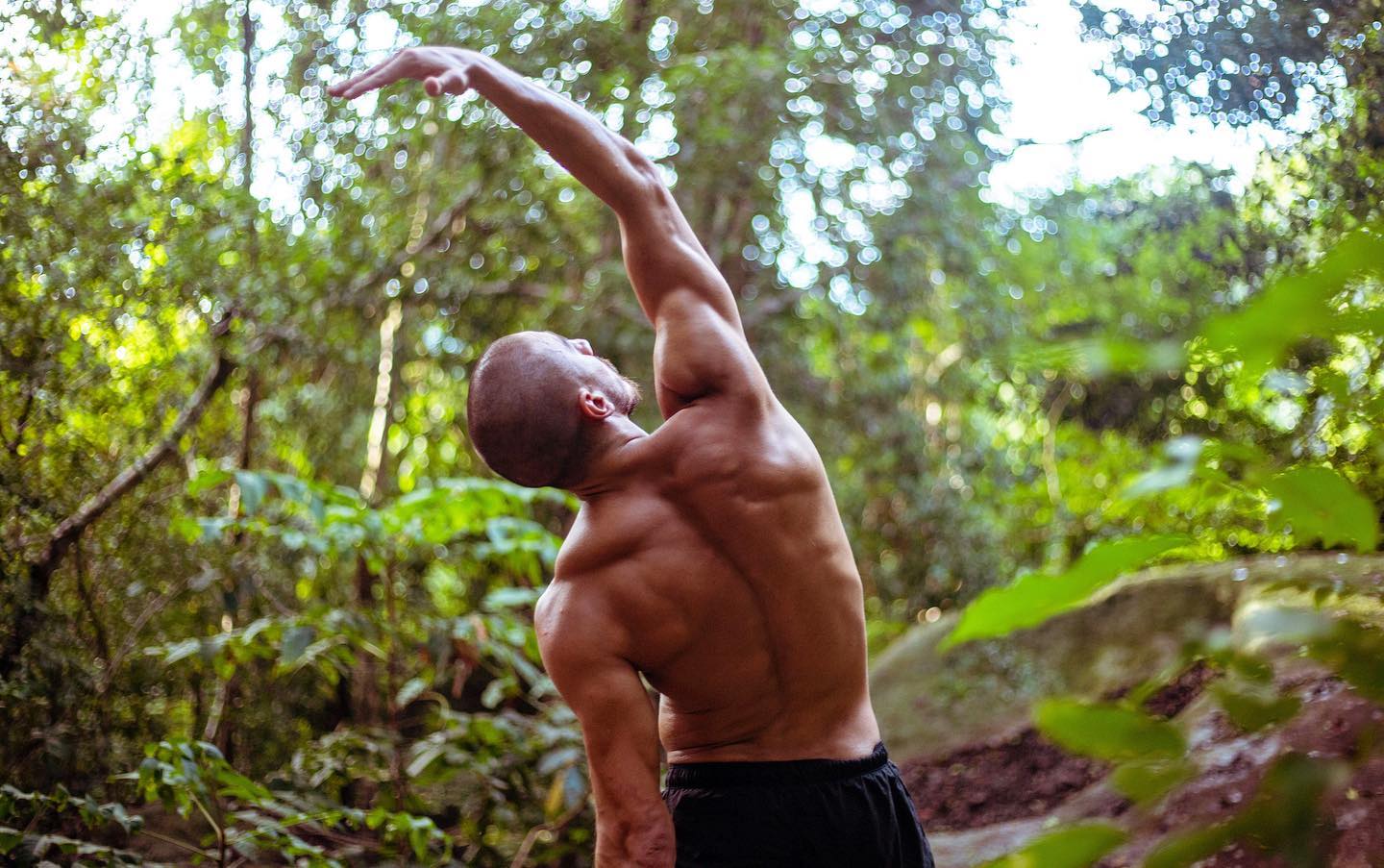 Mohamed Performing Yoga